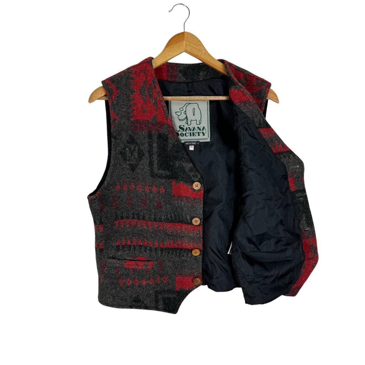 Native 🔥SAVANA SOCIETY FRANCE AZTEC NATIVE VEST Size US M / EU 48-50 / 2 - 6 Thumbnail