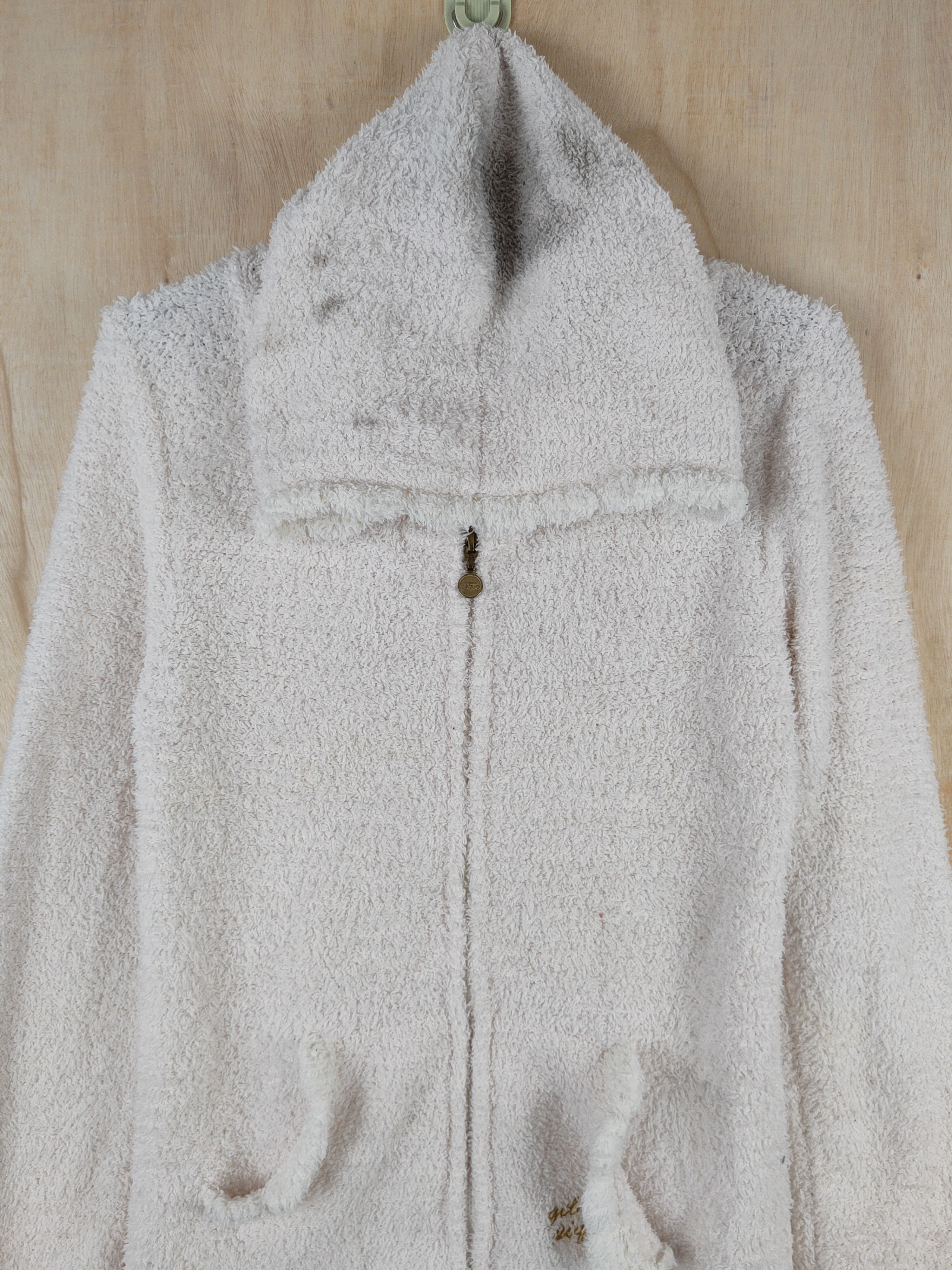 Japanese Brand Gelato Pique White Fur fleece Hoodie Sweaters #S2550 Size S / US 4 / IT 40 - 2 Thumbnail