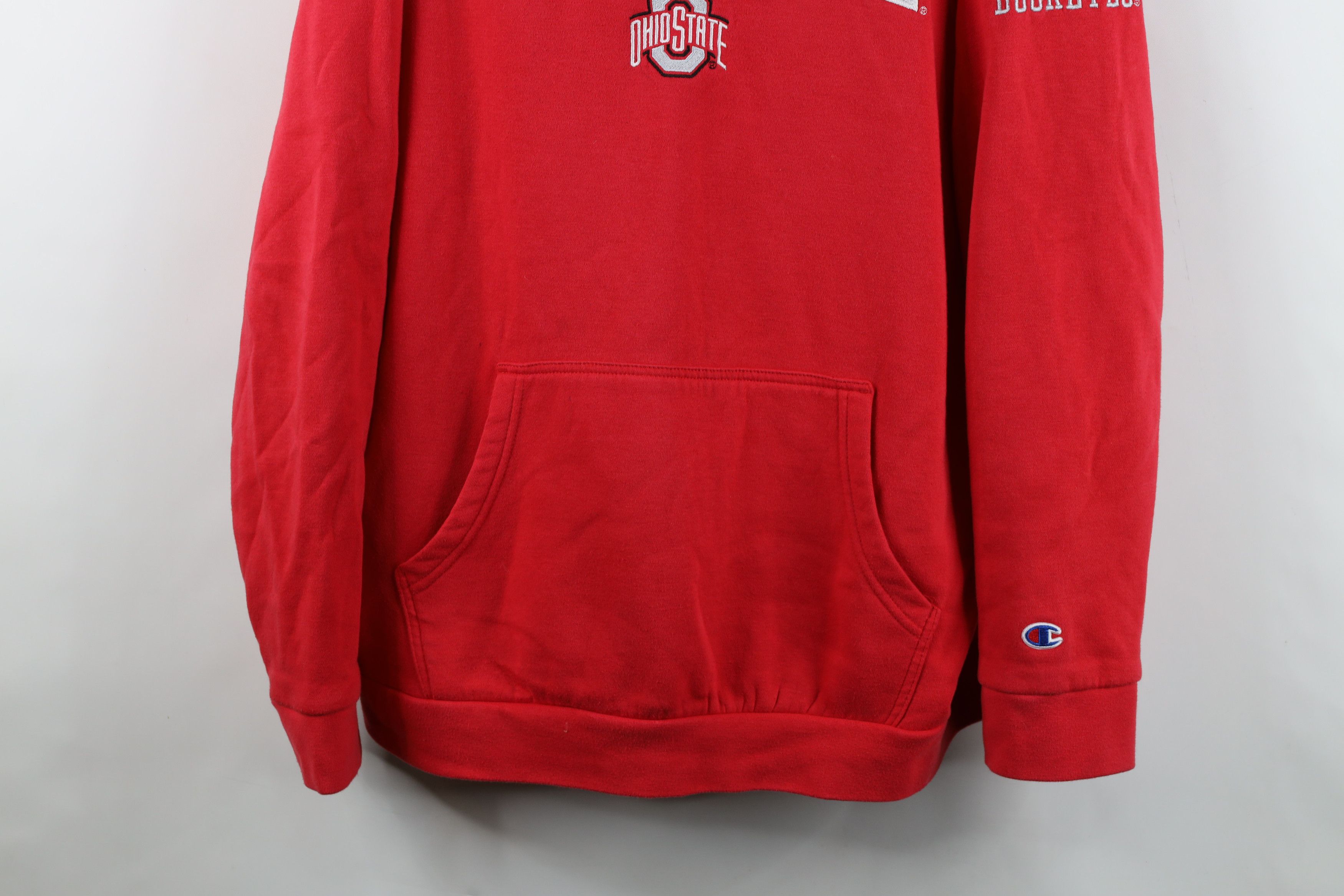 Champion Vintage Champion Ohio State University Hoodie Sweatshirt Red Size US XL / EU 56 / 4 - 3 Thumbnail