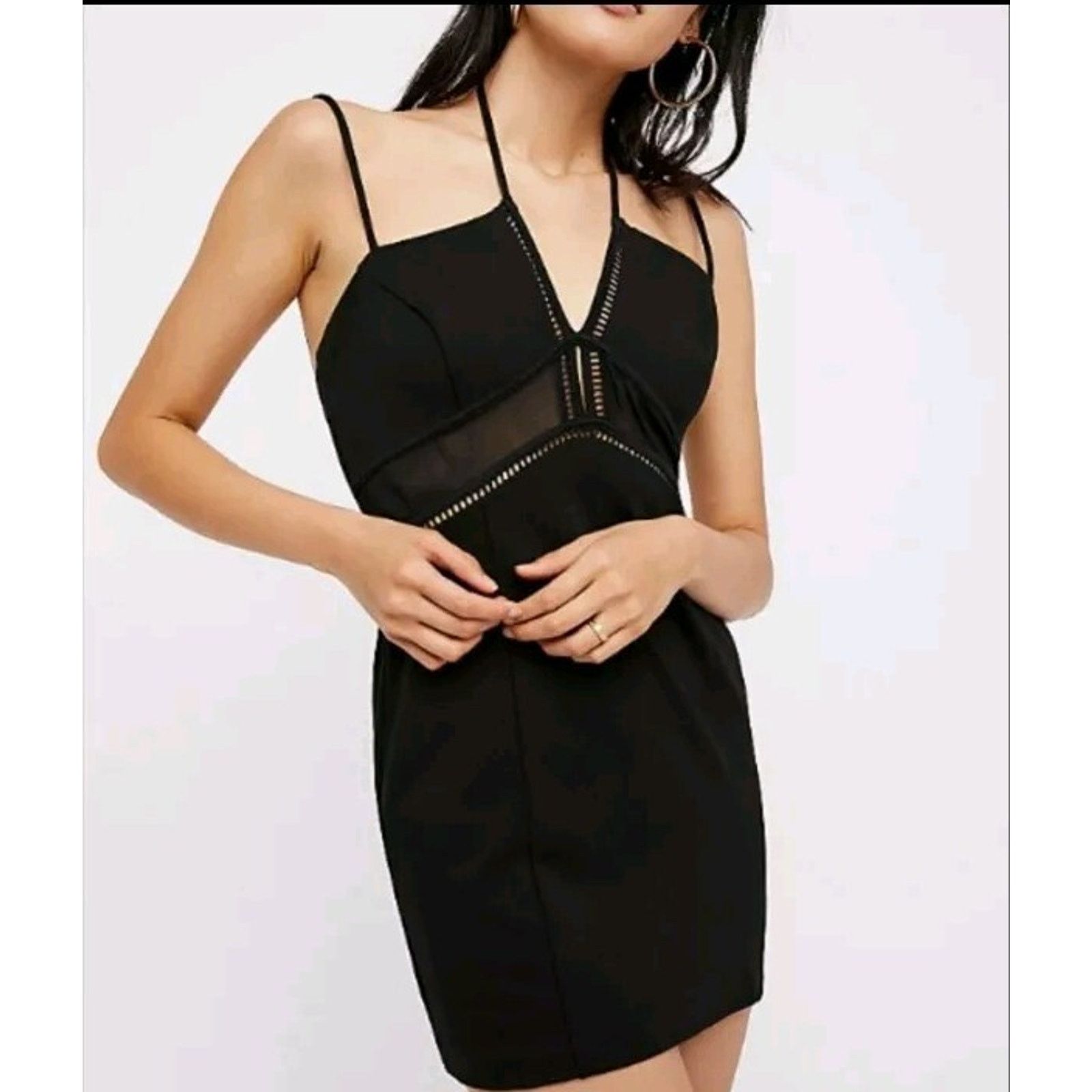 Free People Free People Women strappy black Mini Beachy Size 4 A000004 Size S / US 4 / IT 40 - 1 Thumbnail