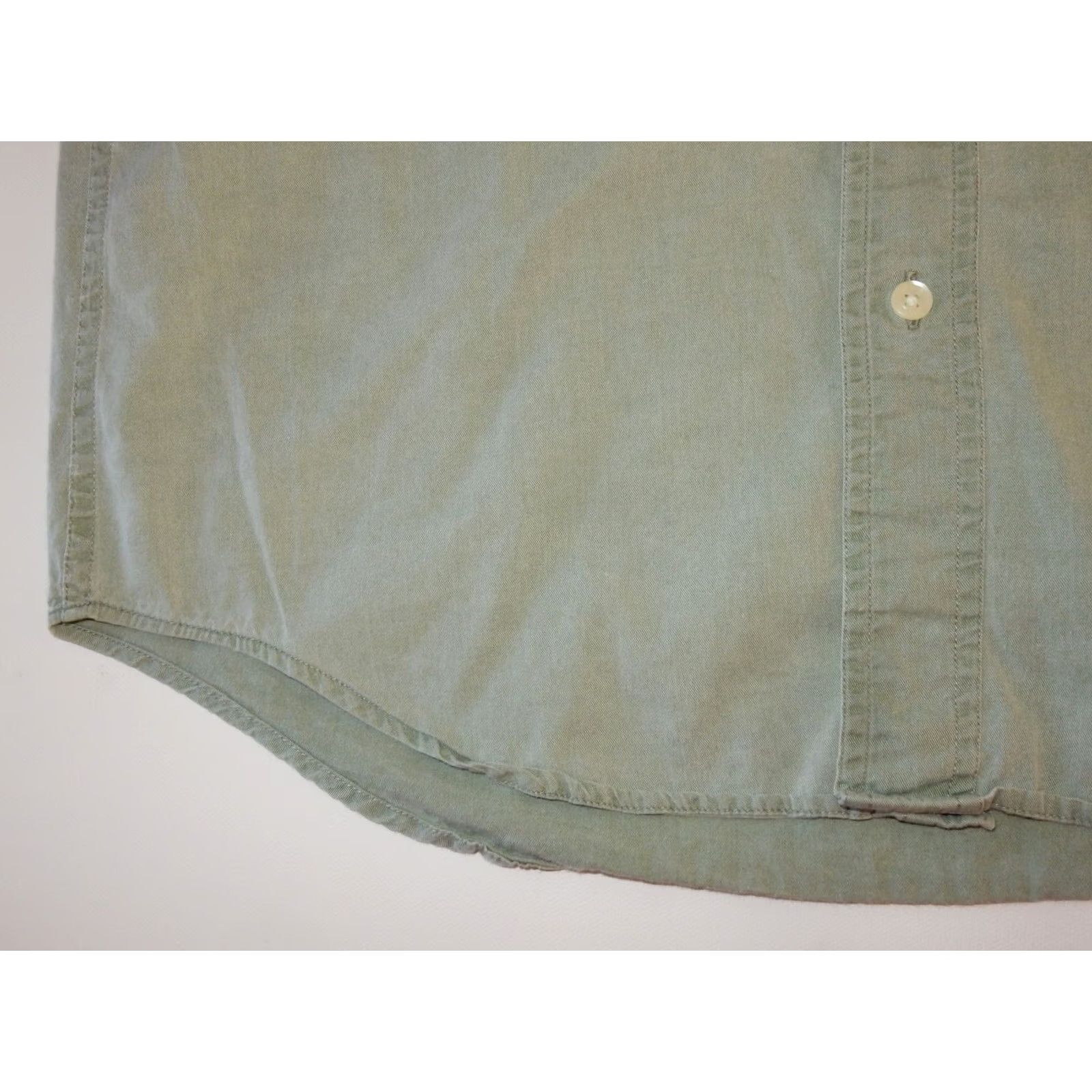 Banana Republic VTG Banana Republic Men’s Button-Front Shirt Solid Green Cotton Size S Long Sleeve Shirt Mens Size US S / EU 44-46 / 1 - 2 Thumbnail