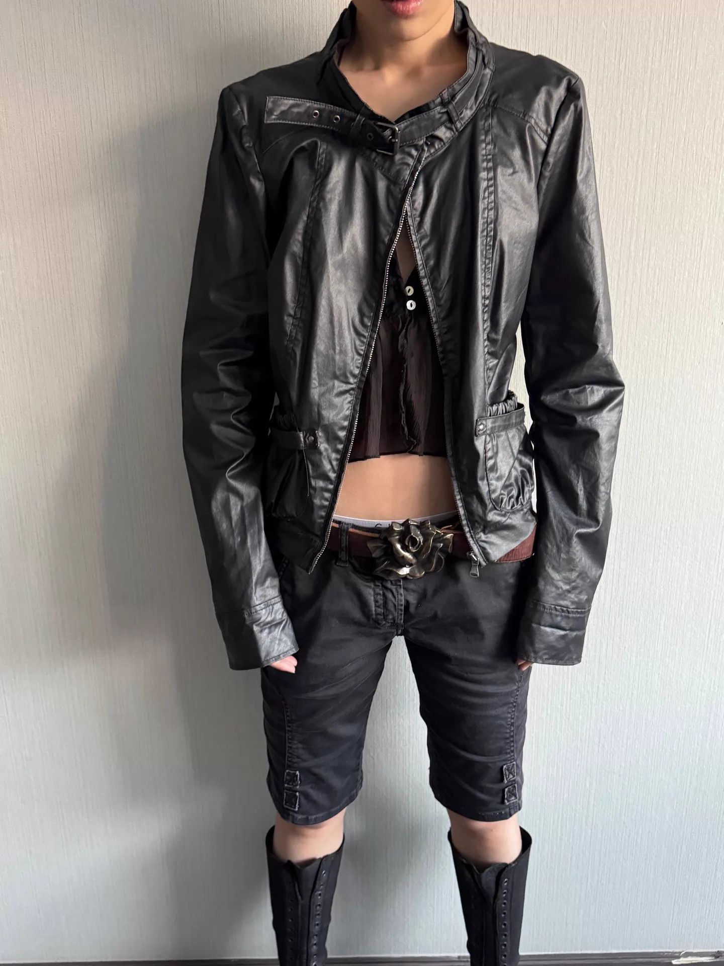 Miss Sixty Miss Sixty Vintage Metal Black Scimitar Waist Jacket XL Size XL / US 12-14 / IT 48-50 - 5 Thumbnail