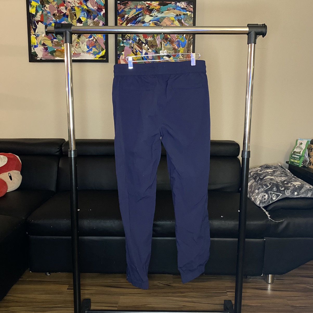 Aime Leon Dore Aime Leon Dore Navy Core Nylon Athletic Track Pants Size US 28 / EU 44 - 2 Thumbnail