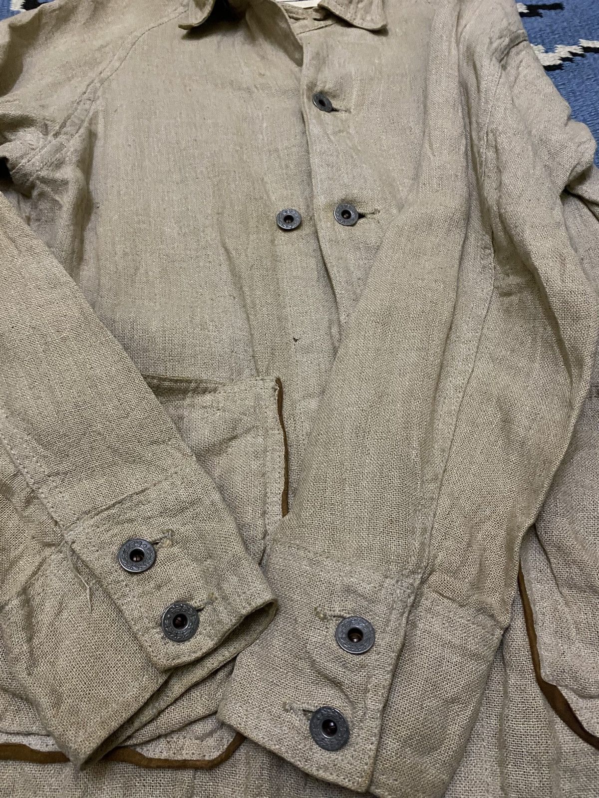 Kapital KAPITAL LIFE LEATHER LINING LINEN JACKET Size US S / EU 44-46 / 1 - 4 Thumbnail