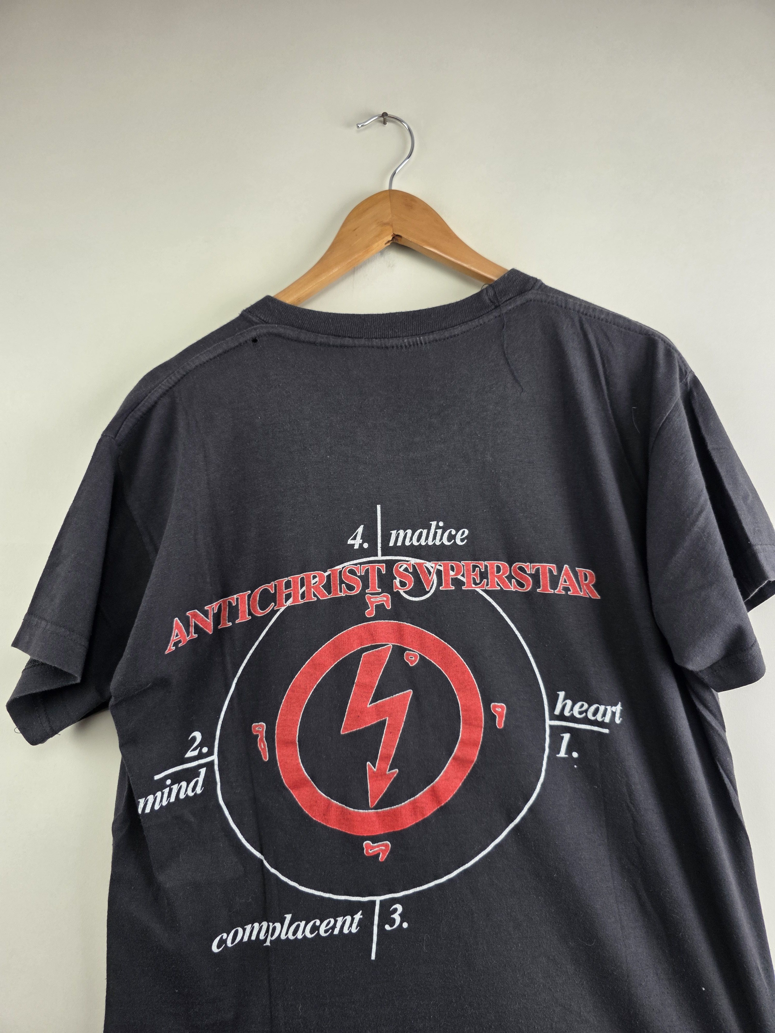 Band Tees × Marilyn Manson × Vintage 90s Marilyn Manson Antichrist Superstar L 21.5" 27" Size US L / EU 52-54 / 3 - 6 Thumbnail