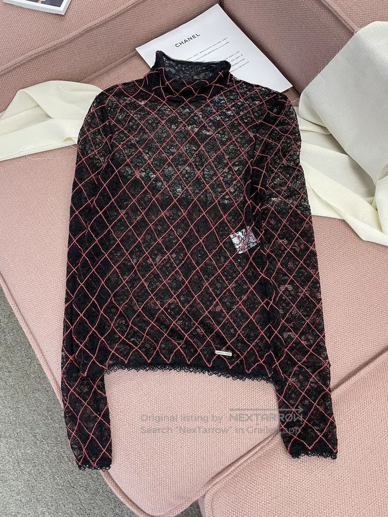 Chanel Chanel Forest Series Red Heavy Industry Lace Twill Pattern Size XS / US 0-2 / IT 36-38 - 1 Thumbnail