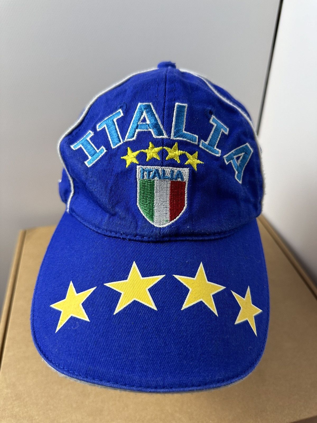 Vintage Vintage Italy cap logo Italia blue Size ONE SIZE - 1 Thumbnail