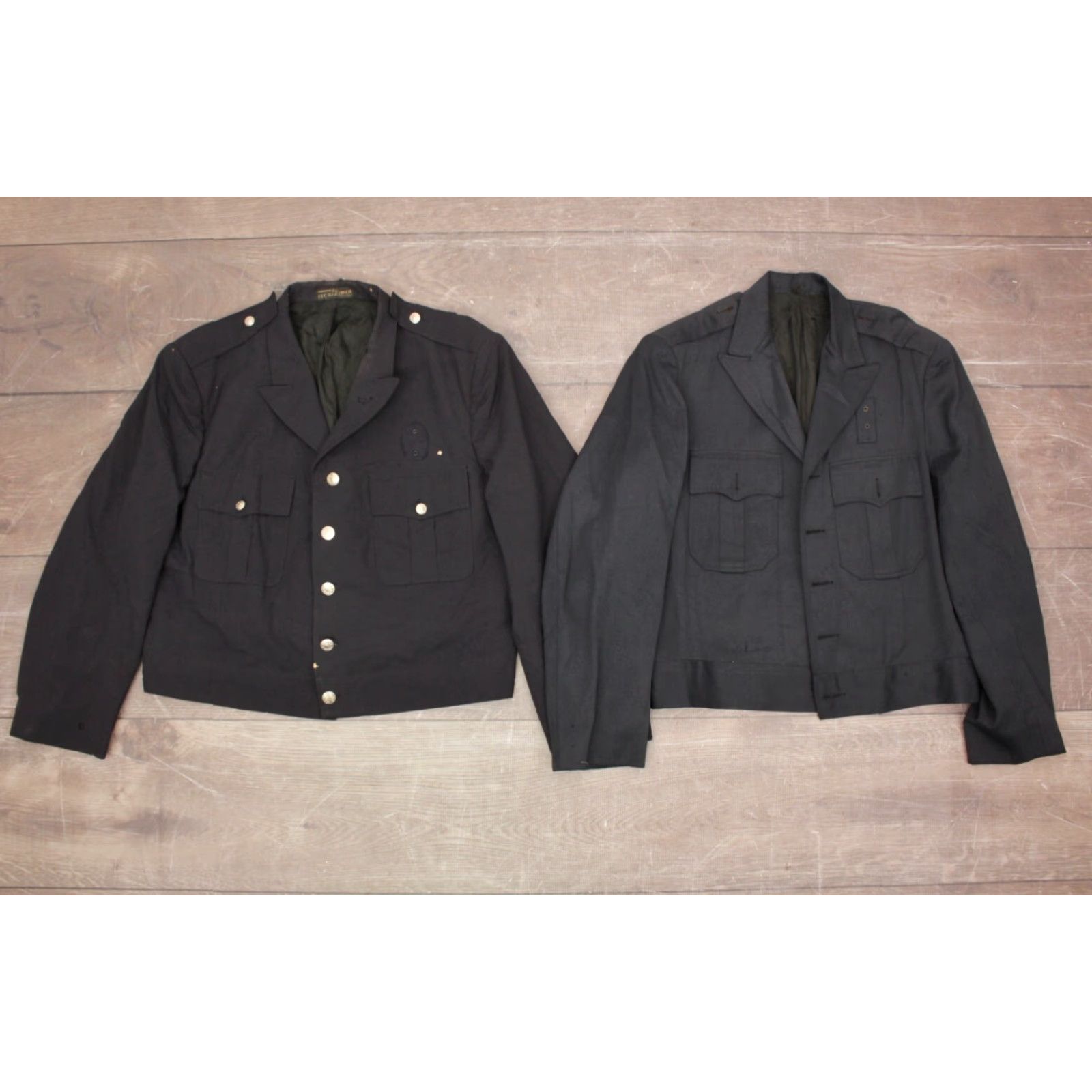 Vintage VINTAGE Mens Police Uniform Jacket Lot AS IS Navy Blue 60s 70s Work Jacket Size M 7 Pieces Mens Size US M / EU 48-50 / 2 - 6 Thumbnail