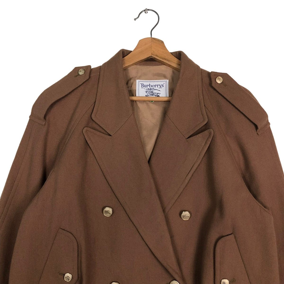 Burberry 🔥RICH BROWN - VINTAGE WOOL BOMBER JACKET BURBERRYS Size US M / EU 48-50 / 2 - 3 Thumbnail