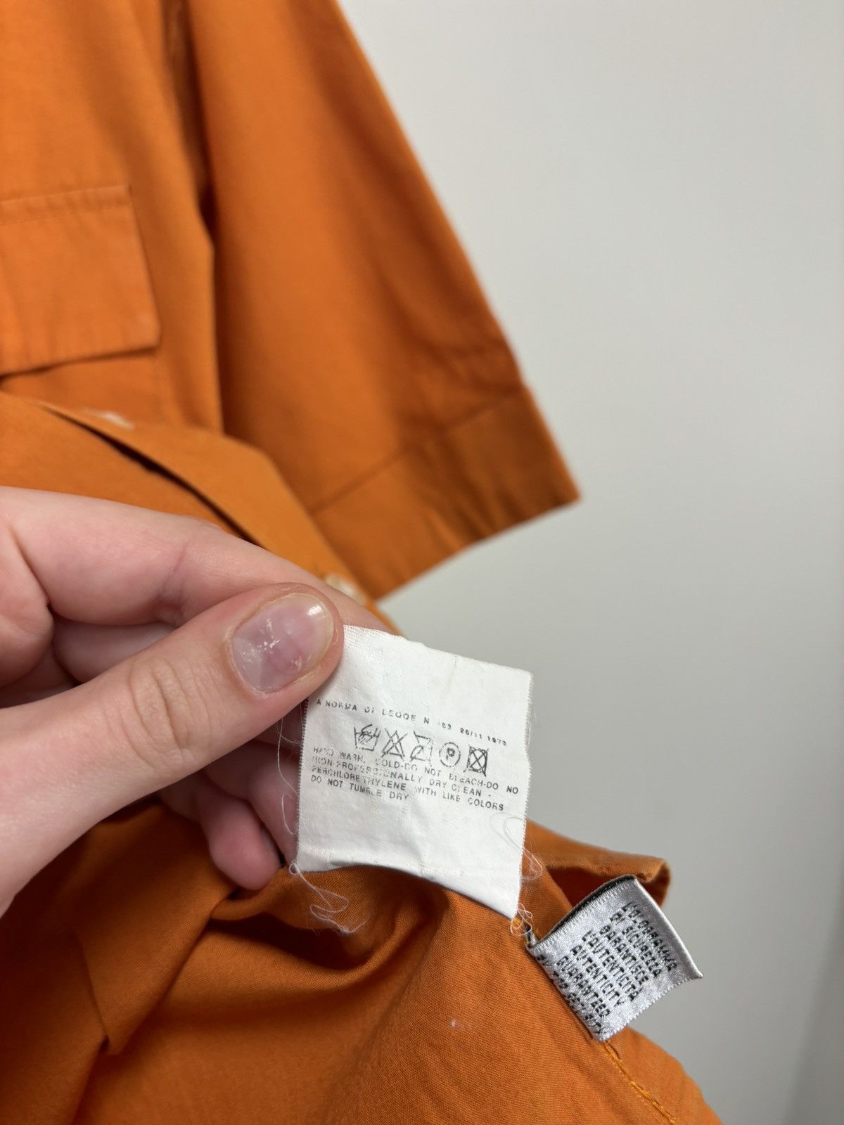 Dolce & Gabbana Vintage Dolce & Gabbana Orange Pocket Short Sleeve Shirt Size US M / EU 48-50 / 2 - 13 Thumbnail