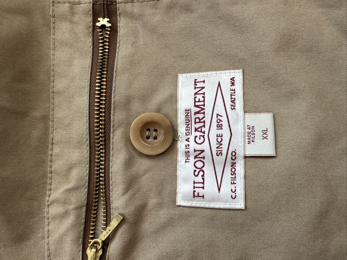 Filson Vintage Filson Tin Cloth Field Waxed Beige Workwear Jacket Size US XXL / EU 58 / 5 - 9 Thumbnail