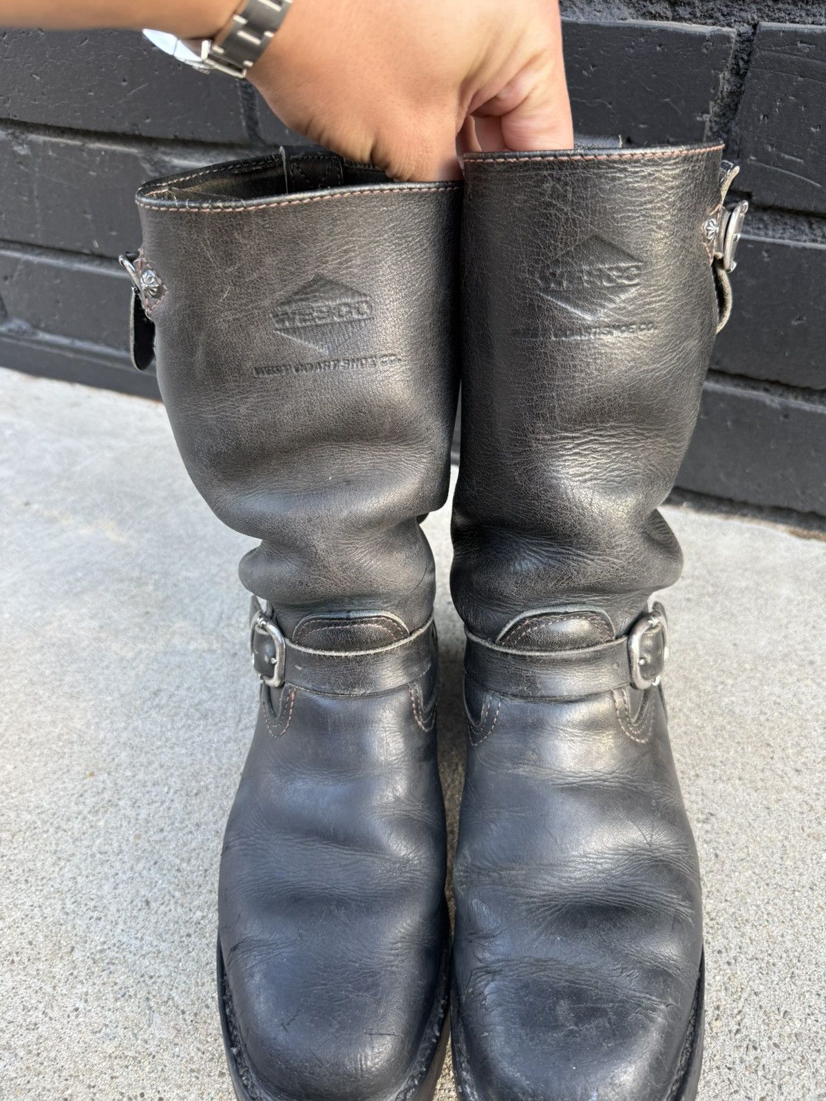 Chrome Hearts 1990s Chrome Hearts Wesco Boss Boots Size US 9 / EU 42 - 14 Thumbnail