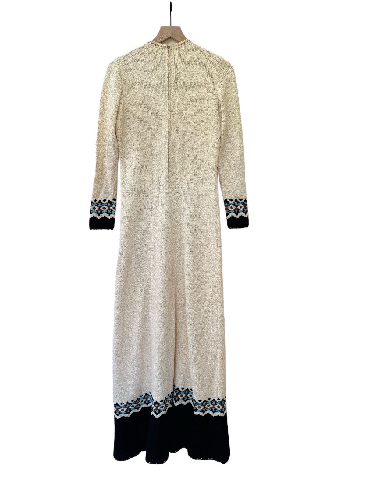 Vintage Folk revival bohemian vintage knit 70s cream southwestern Size M / US 6-8 / IT 42-44 - 3 Thumbnail