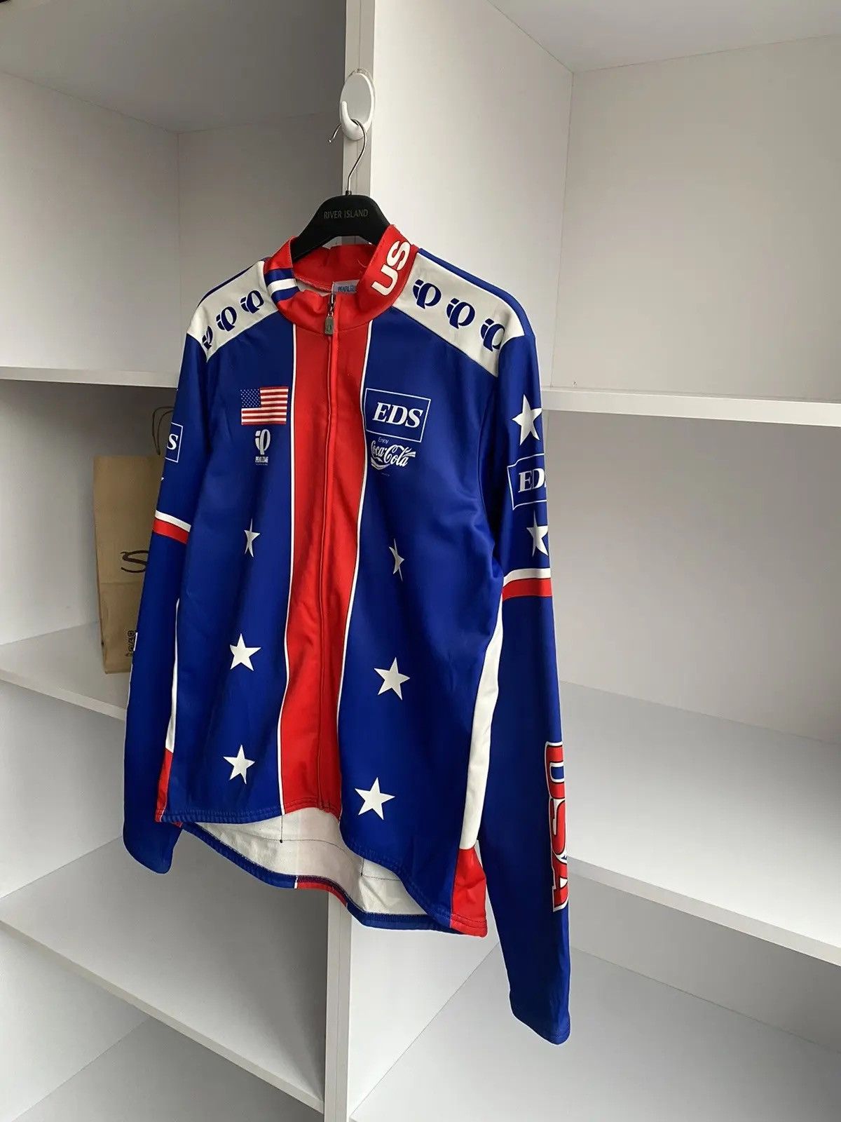 PEARL iZUMi × Vintage Vintage PEARL IZUMI x COCA COLA x USA Cycling Jersey Size US L / EU 52-54 / 3 - 4 Thumbnail