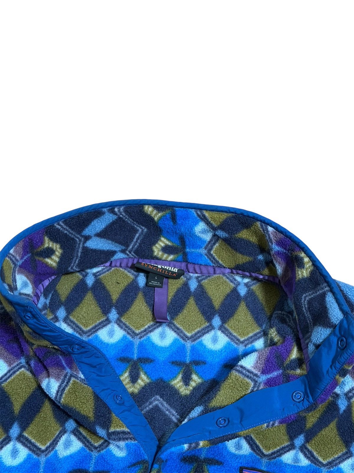 Patagonia 🔥Patagonia Aztec Synchilla Printed Snap T Fleece Pullover Size US L / EU 52-54 / 3 - 7 Thumbnail