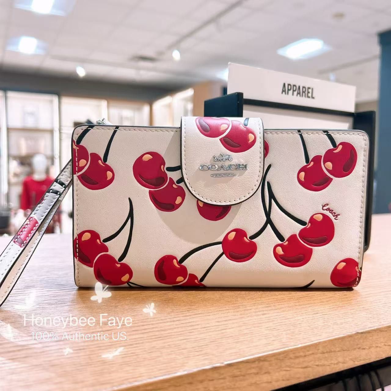 Coach NWT Coach Phone Wallet With Cherry Print CZ331 | Grailed