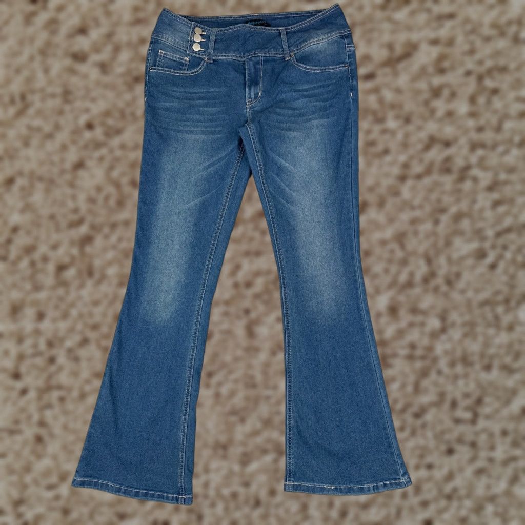 Old Navy Old Navy Jeans Women 31 Blue Denim Flared Mid Rise Cotton Blend 31x31 Midiross Jeans Women 31 Blue Denim Flared Mid Rise Cotton Blend 31x31 Size 24" / US 00 / IT 34 - 1 Thumbnail