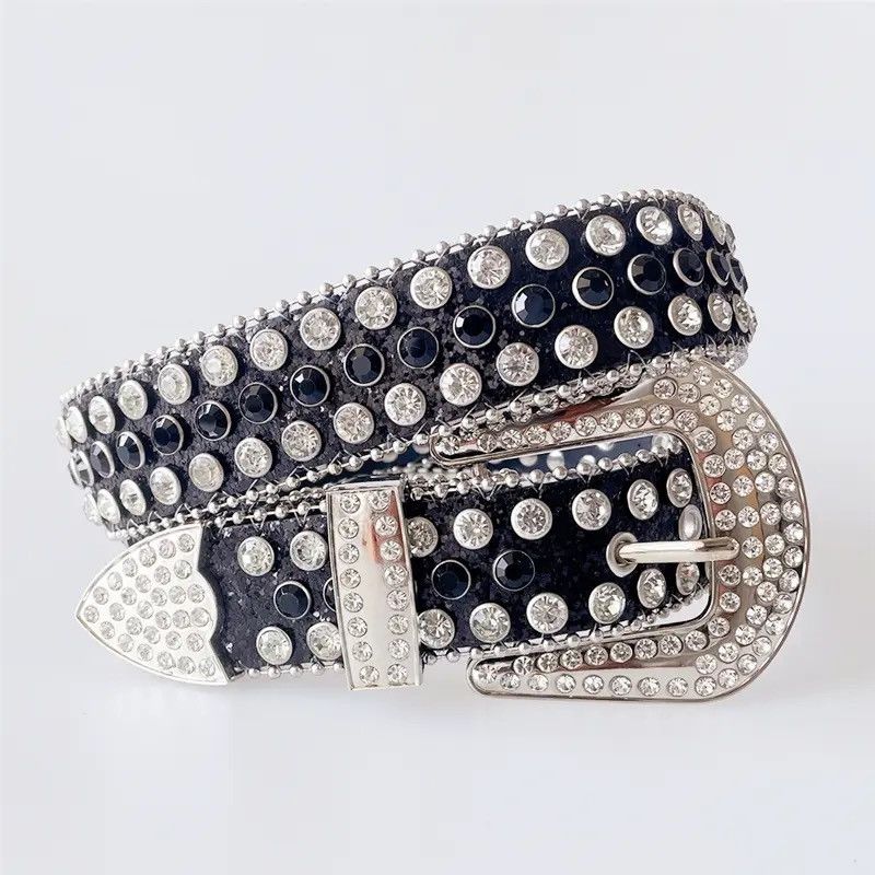 Other Luxury Rhinestones Belt Sparkle Studded Belts Size ONE SIZE - 1 Thumbnail