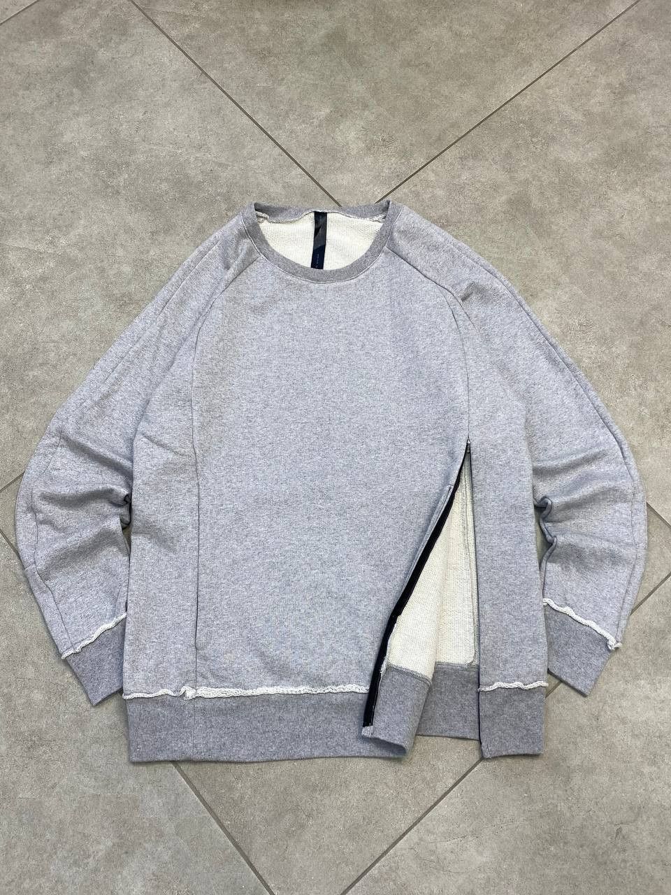 junhashimoto WJK Jun Hashimoto Side Ziper Distressed Finish Sweatshirt Size US L / EU 52-54 / 3 - 1 Thumbnail