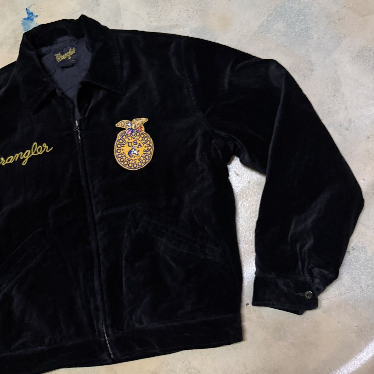 Wrangler Vintage Wrangler FFA Style Jacket Big Logo Size L Size US L / EU 52-54 / 3 - 3 Thumbnail
