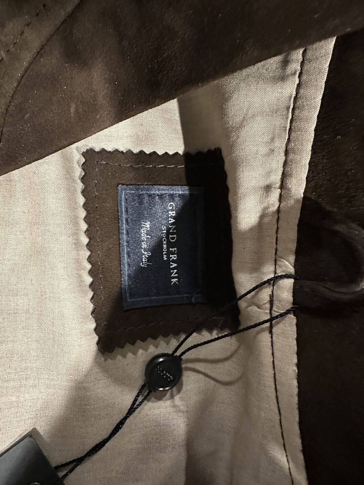 Grand Frank Marloes suede jacket dark brown Size US S / EU 44-46 / 1 - 4 Thumbnail