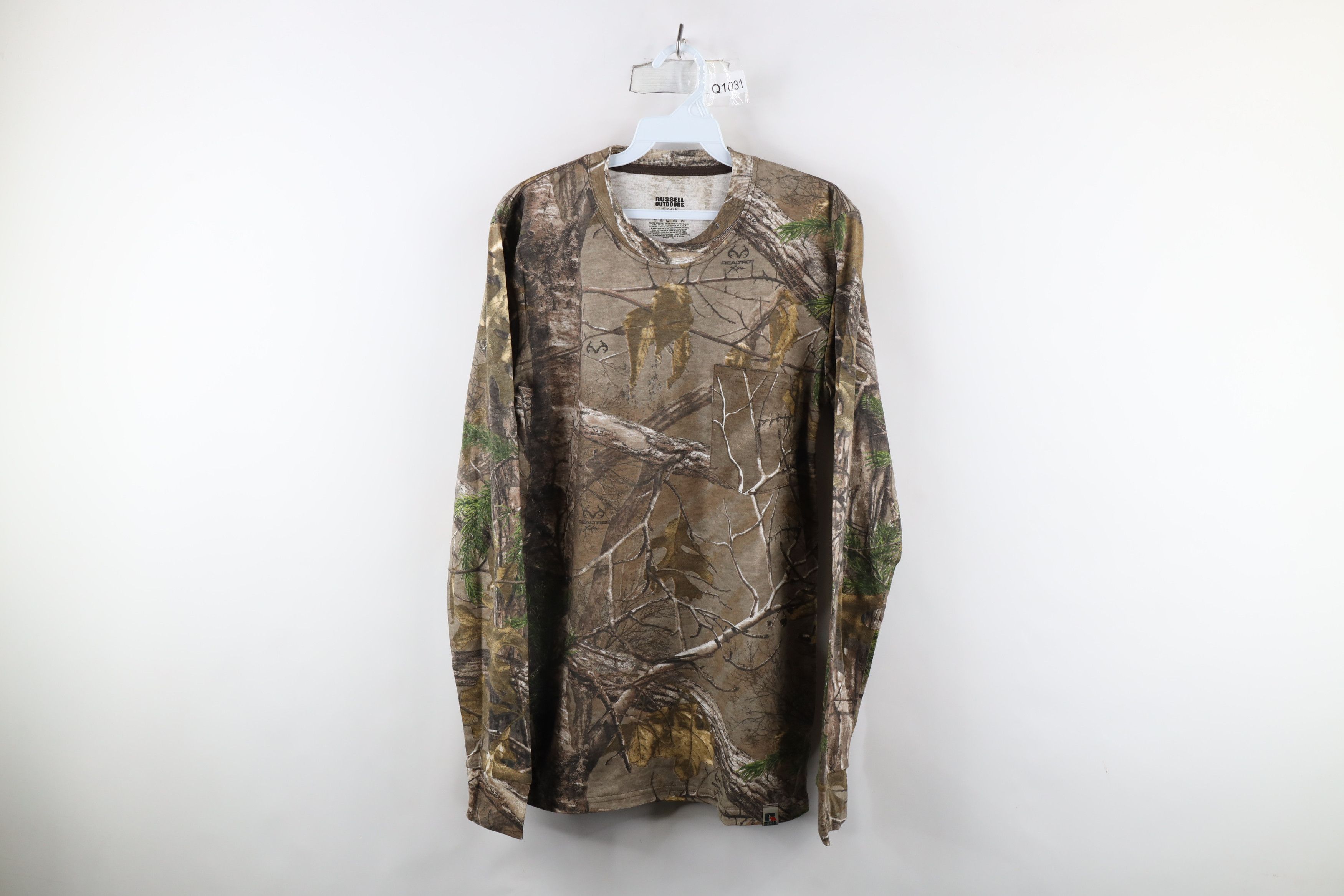 Russell Athletic × Vintage Vintage Russell Athletic Camouflage Long Sleeve T-Shirt Size US S / EU 44-46 / 1 - 1 Thumbnail