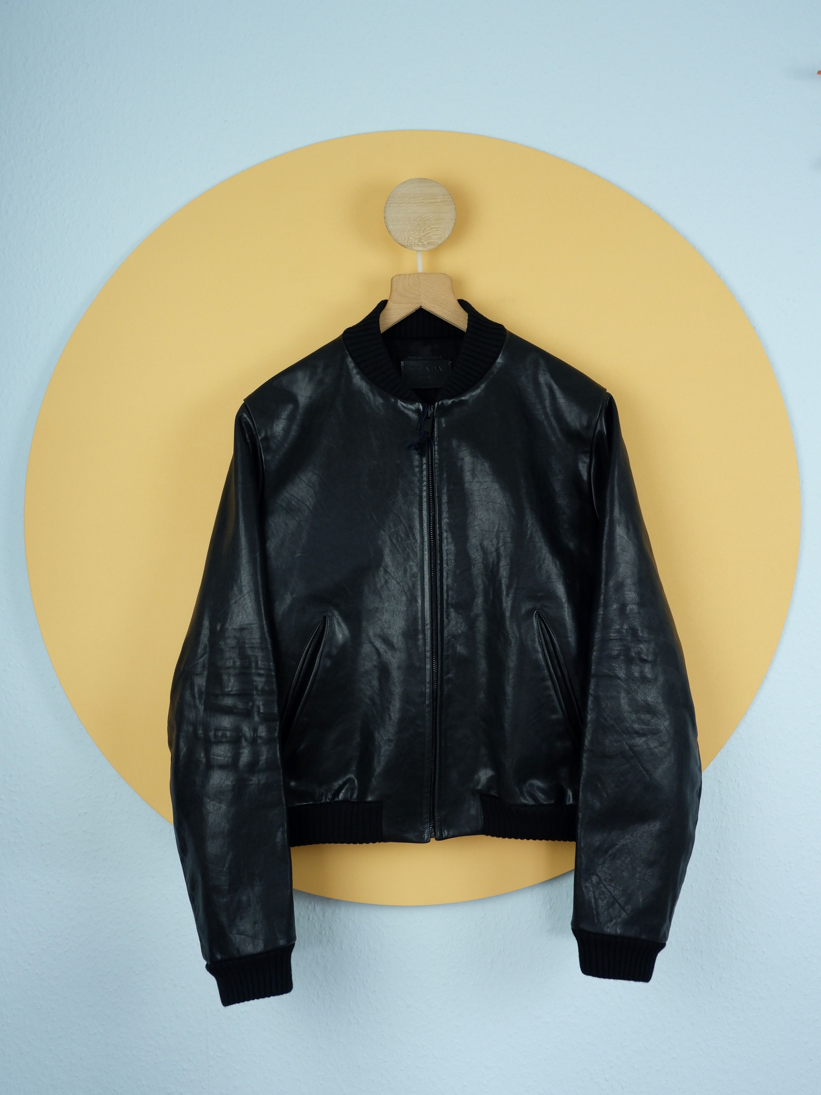Prada Prada 6k leather bomber jacket SS23 | Grailed
