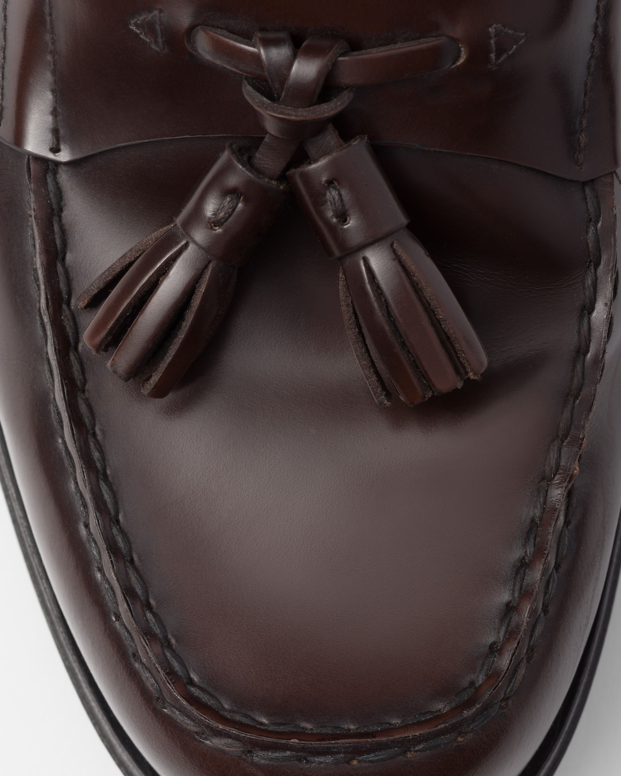 Prada o1bcso1str1025 Spazzolato Brushed Loafers in Brown Size US 10 / EU 43 - 5 Thumbnail