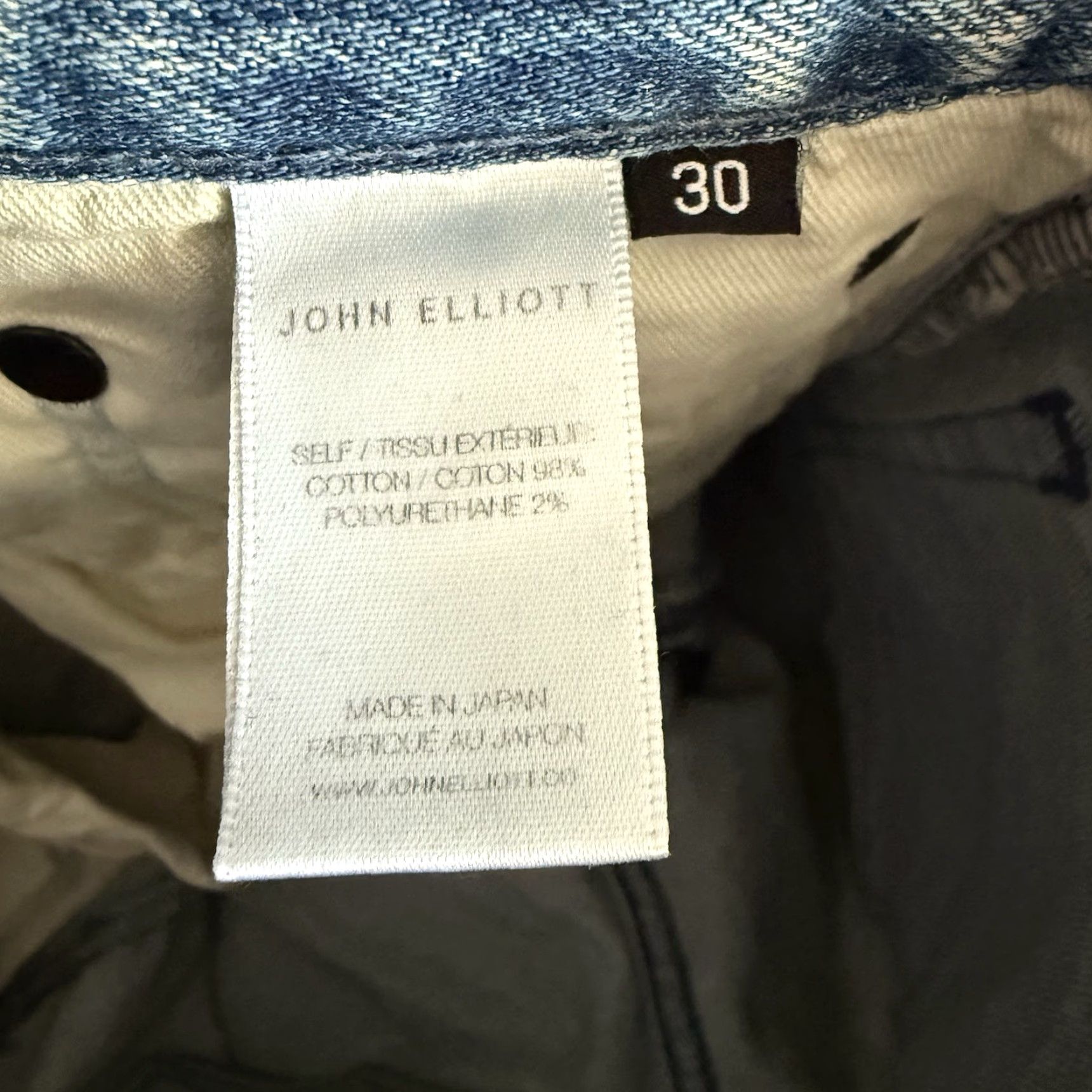 John Elliott VINTAGE John Elliott Cast 2 Jeans Plumas Slim Low Rise 30 Jeans Mens Blue Denim 33in 9.5in 5-pocket Slimming Button Fly Size US 30 / EU 46 - 6 Thumbnail