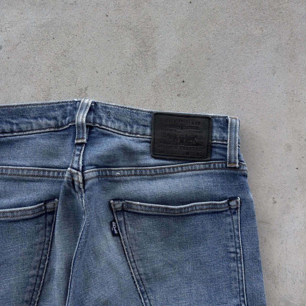Levi's Levi's 512 Slim Taper Selvedge Denim Blue Jeans 30x34 Size US 30 / EU 46 - 3 Thumbnail