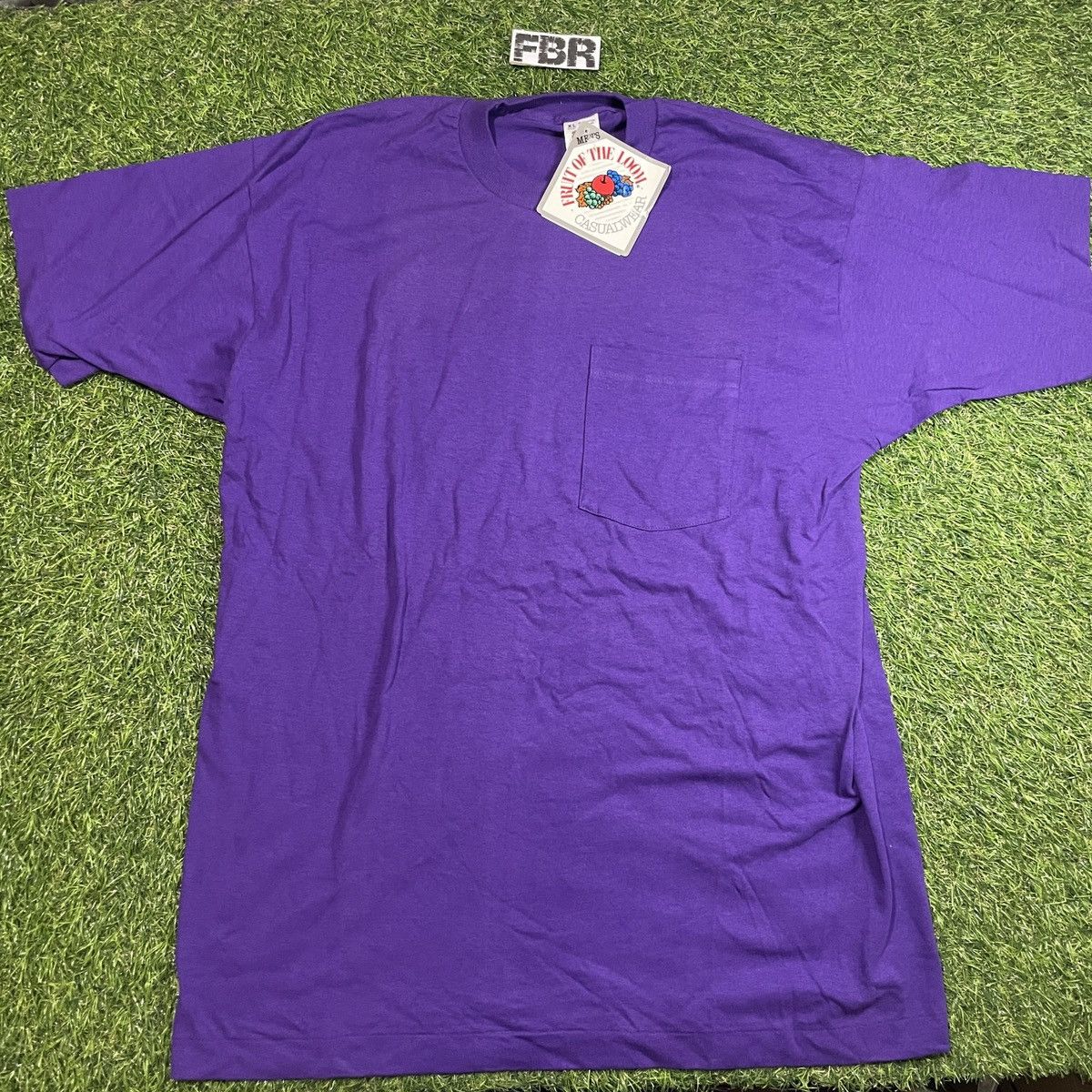 Vintage Vintage Blank Fruit of the Loom Pocket Tee Size US XL / EU 56 / 4 - 1 Thumbnail