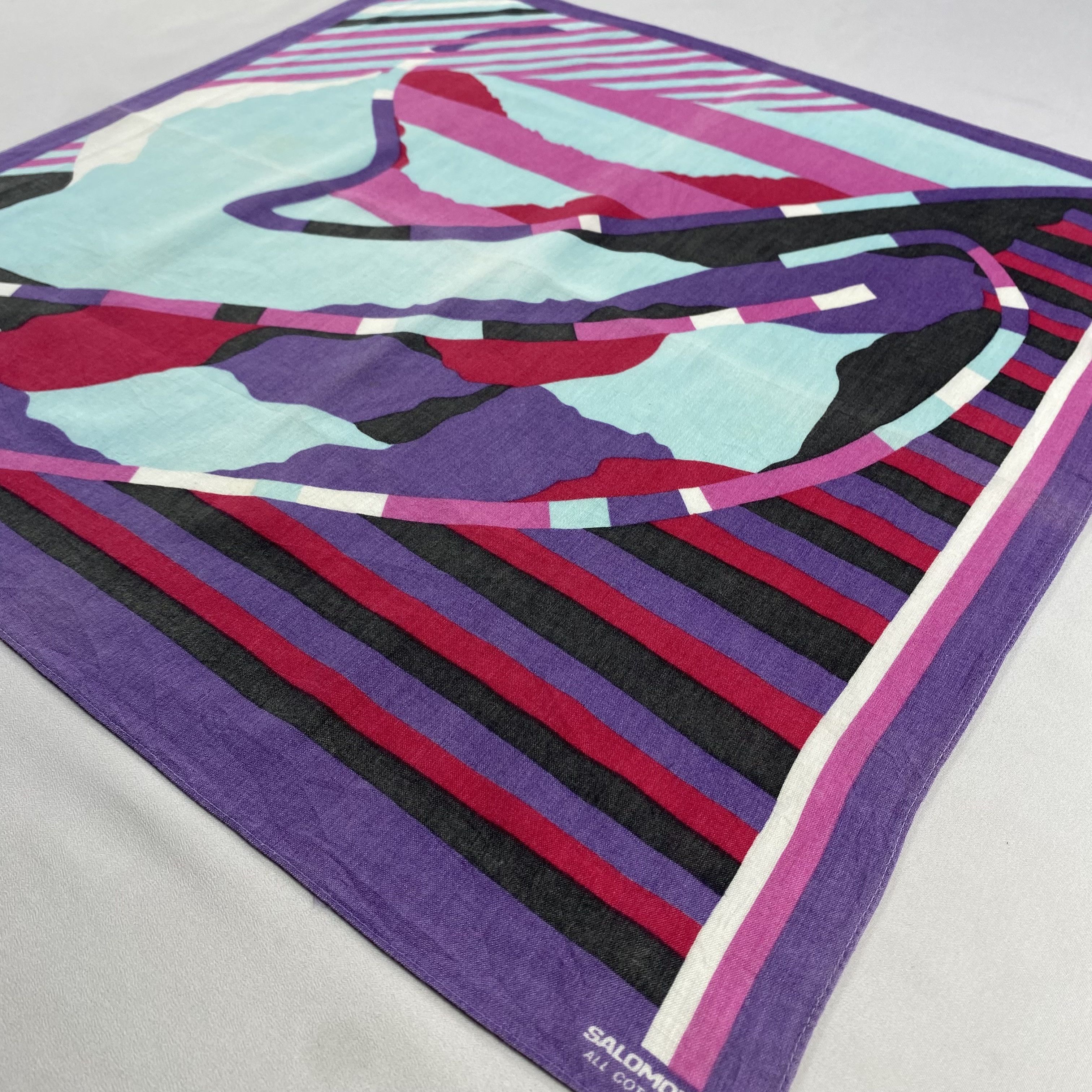 Salomon × Vintage Salomon Handkerchief / Neckerchief / Bandana-P1491 Size ONE SIZE - 2 Thumbnail