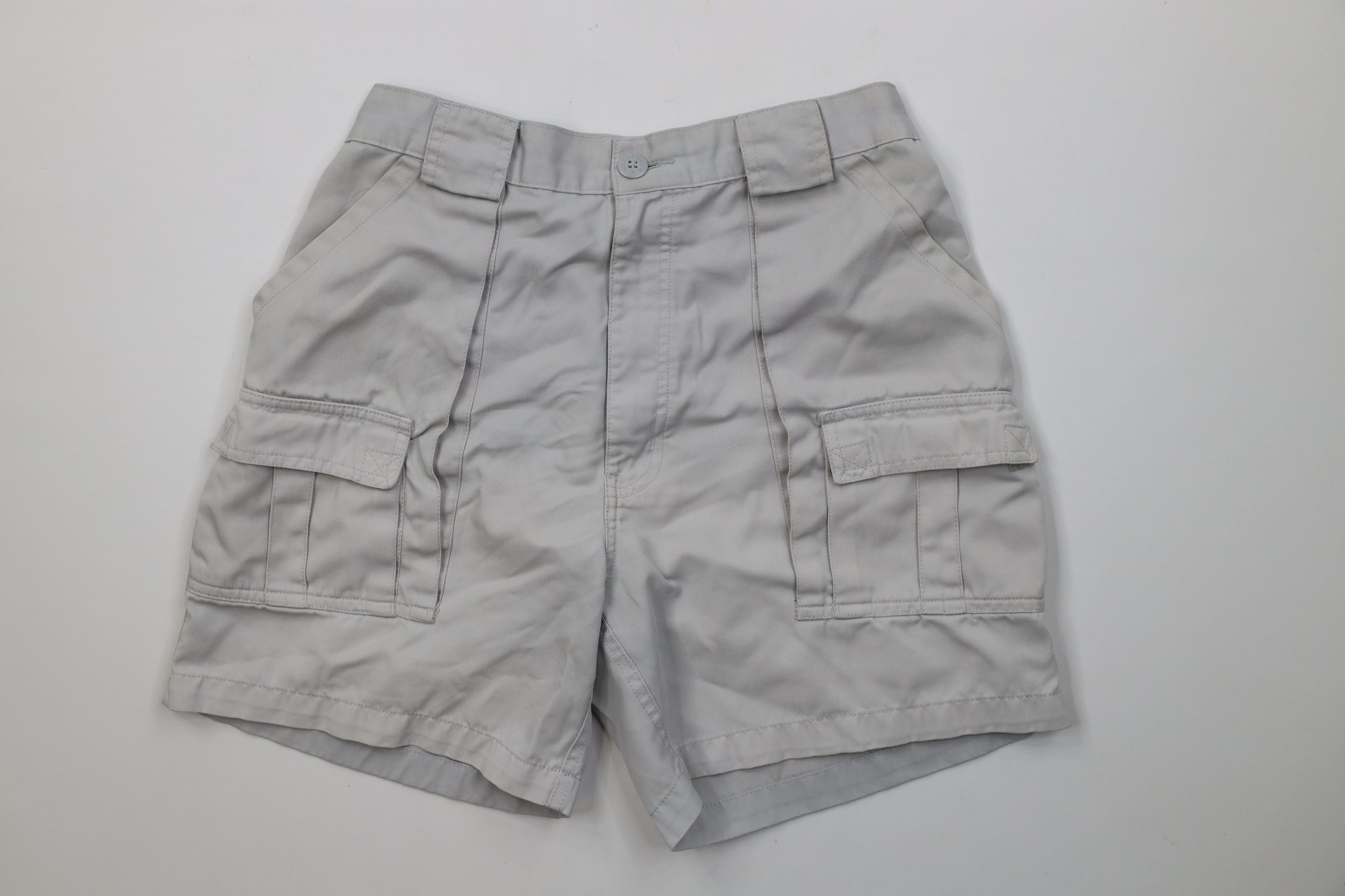 Vintage Vintage 90s Streetwear Above Knee Trekking Cargo Shorts Gray Size US 32 / EU 48 - 1 Thumbnail