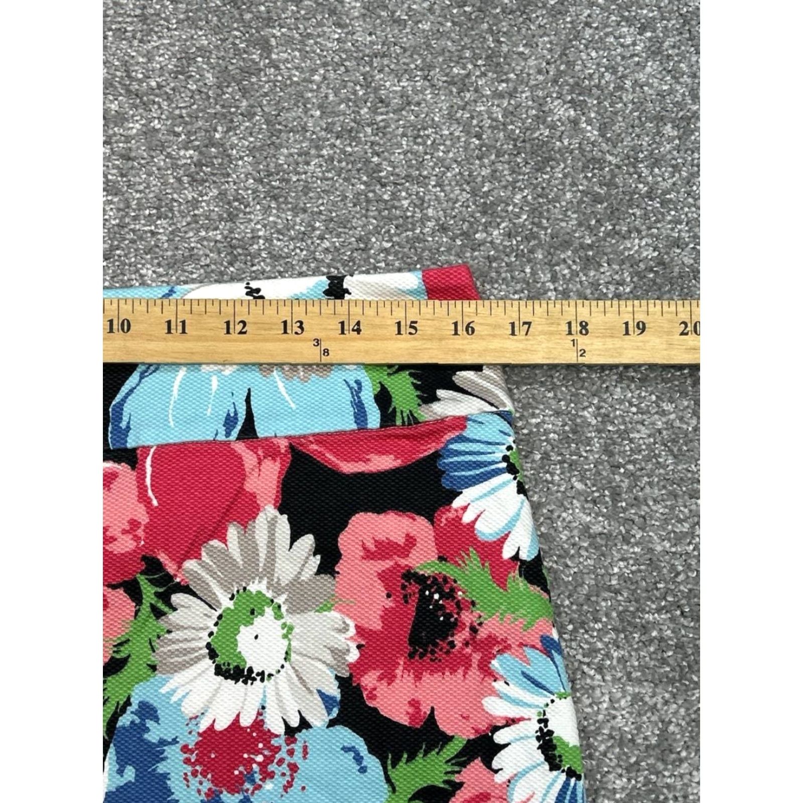 Talbots Talbots Pencil Skirt Women 10 Multicolor Floral Cotton Spandex Back Zip Knee Length Casual Travel Women's Skirt Talbots Size 32" / US 10 / IT 46 - 4 Thumbnail