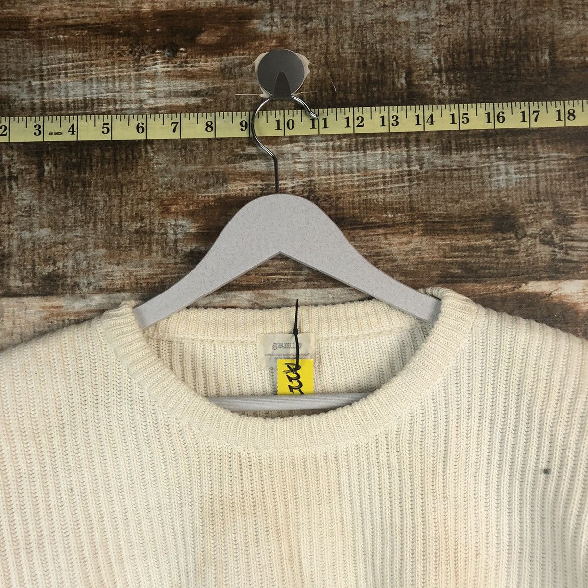 Homespun Knitwear Gamis White Knitwear #A2276 Size L / US 10 / IT 46 - 4 Thumbnail
