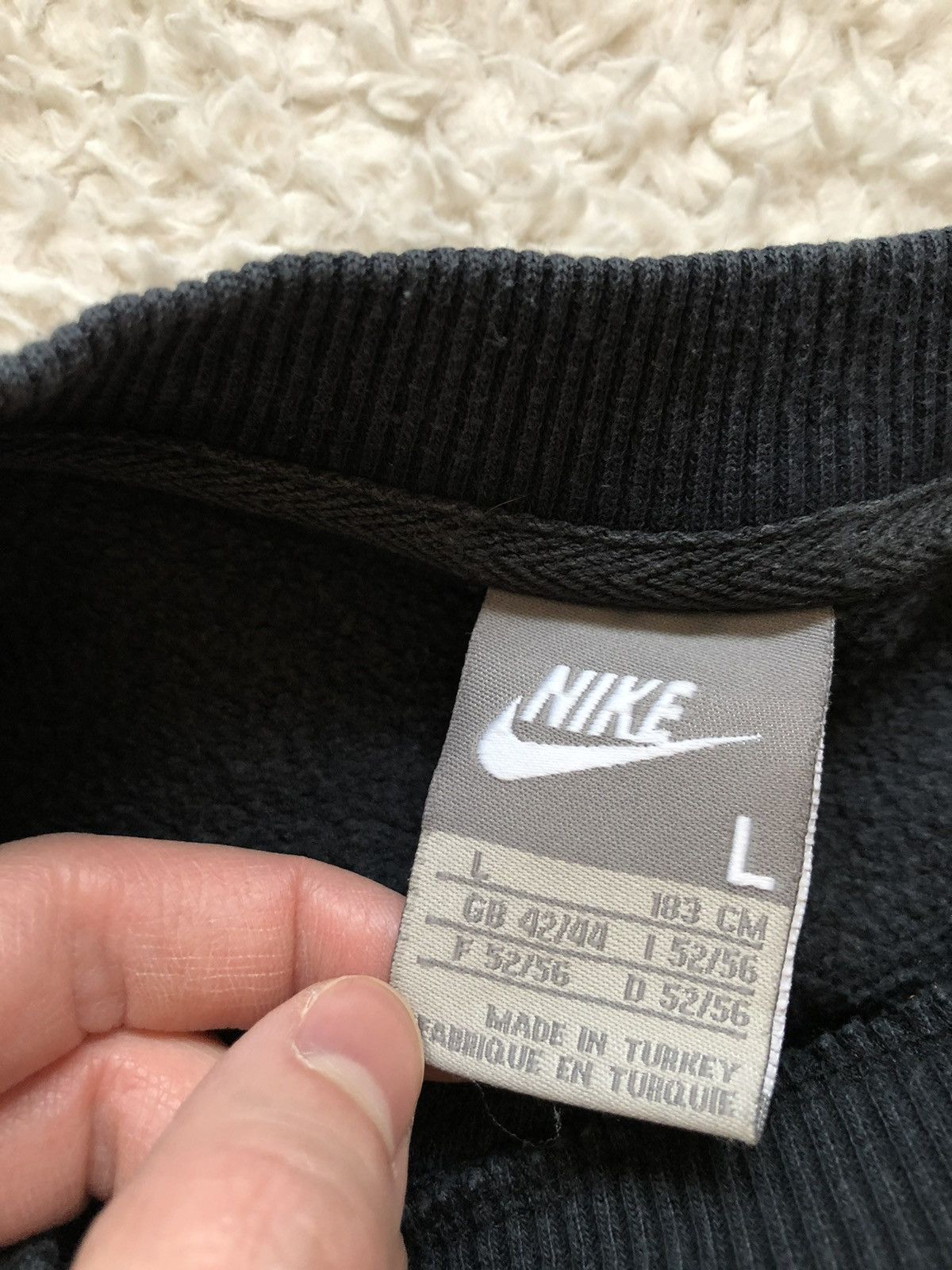 Nike × Vintage Sweatshirt Nike Big Logo Vintage 00’s Y2K Size US L / EU 52-54 / 3 - 3 Thumbnail
