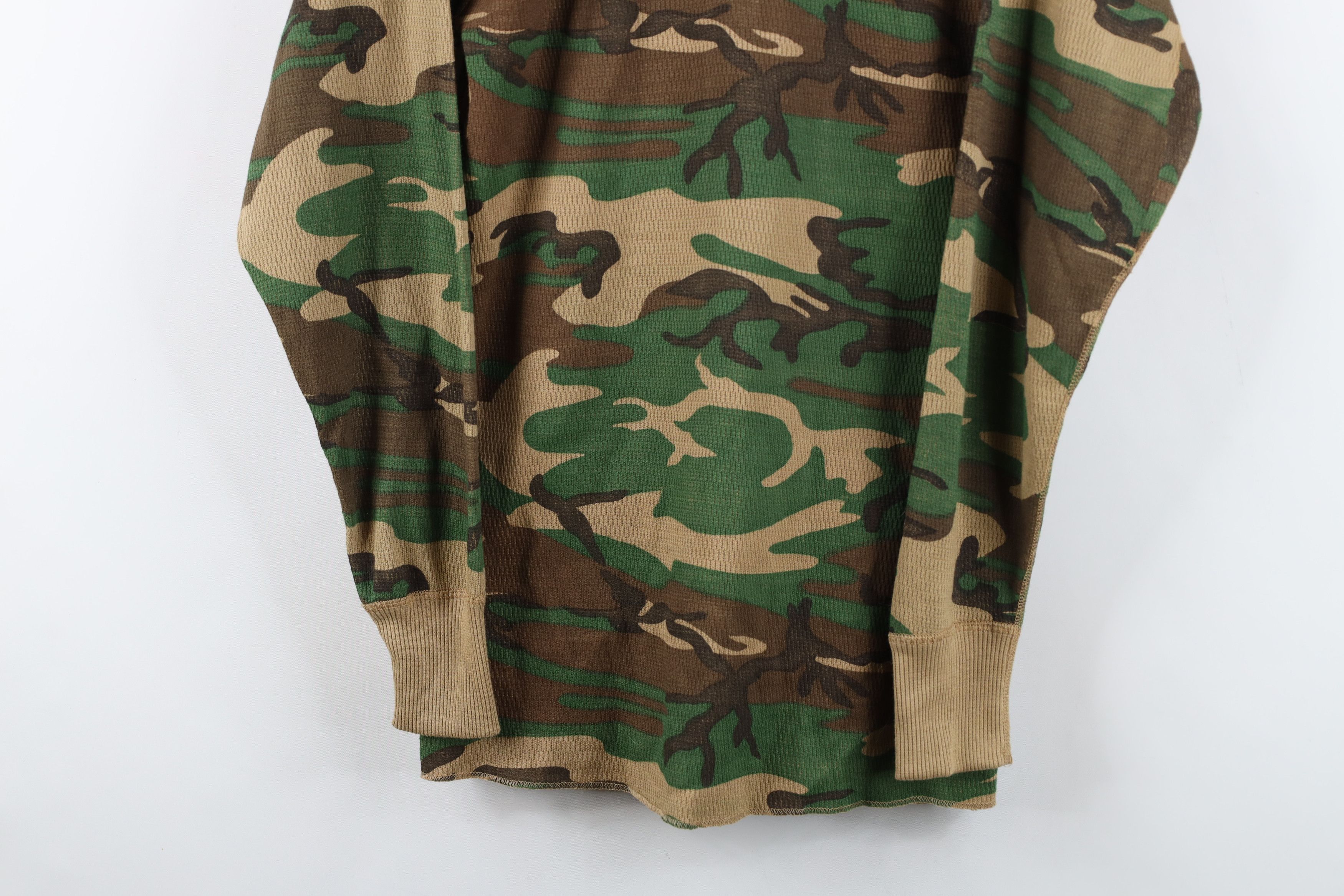 Vintage Vintage 90s Streetwear Waffle Knit Long Sleeve T-Shirt Size US S / EU 44-46 / 1 - 3 Thumbnail