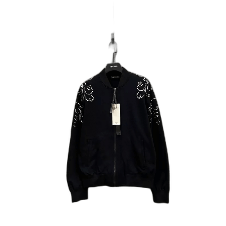 Versace Versace Studded Logo Bomber Jacket-yf Size US L / EU 52-54 / 3 - 1 Thumbnail