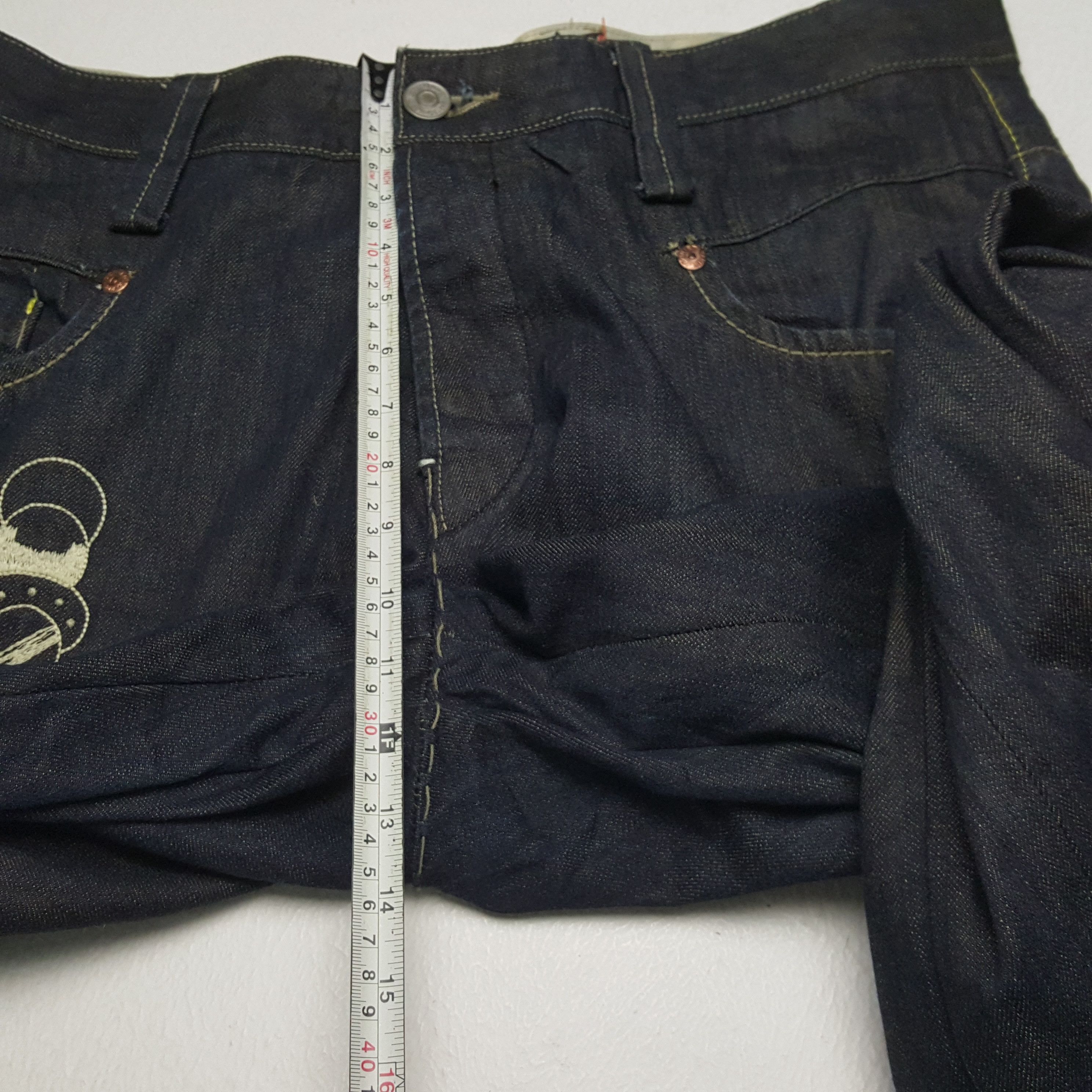Christian Audigier × Ed Hardy × Vintage ED HARDY Fashion Designer Brand Snake Design Jeans Size US 38 / EU 54 - 8 Thumbnail