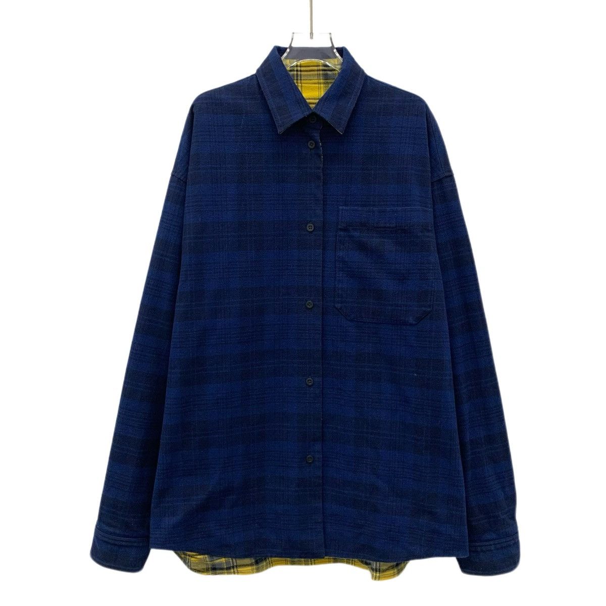 Balenciaga Balenciaga 22 colorblocked plaid cotton reversible shirt Size S / US 4 / IT 40 - 3 Thumbnail