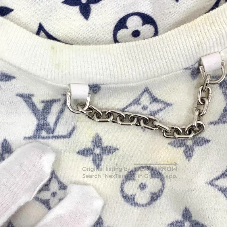 Louis Vuitton Louis Vuitton White presbyopic full print cotton short sle Size US L / EU 52-54 / 3 - 9 Thumbnail