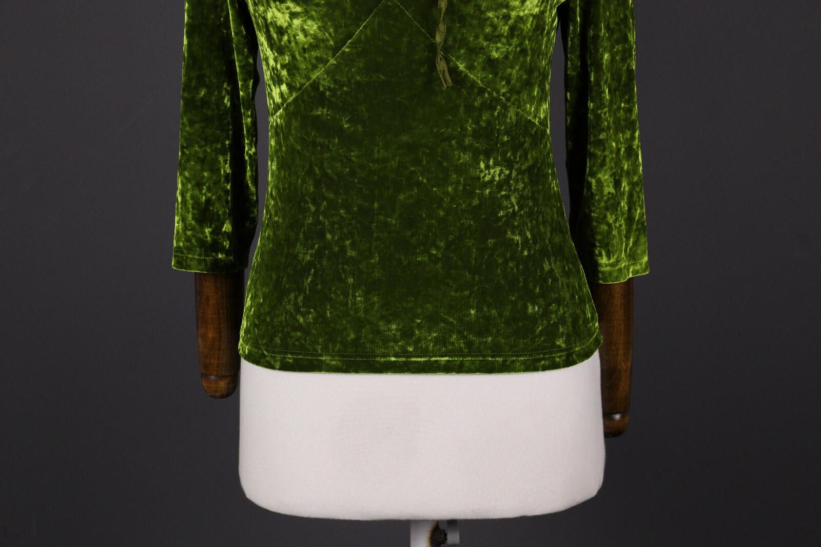 Carlo Colucci Carlo Colucci Women Green Designer Top Shirt Size 36 Size M / US 6-8 / IT 42-44 - 3 Thumbnail