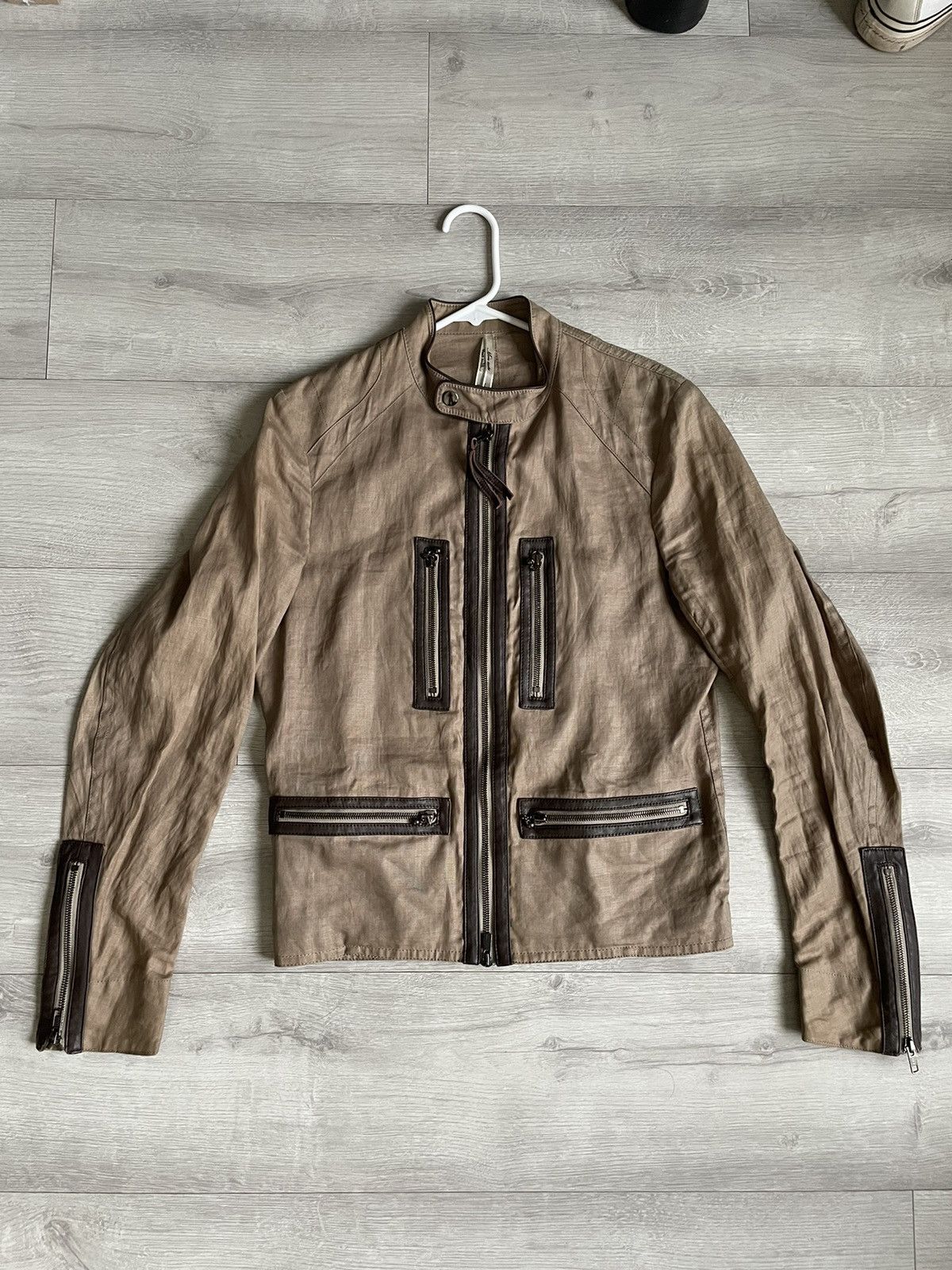 image of Tbuki Riders Jacket in Beige, Men's (Size Medium)