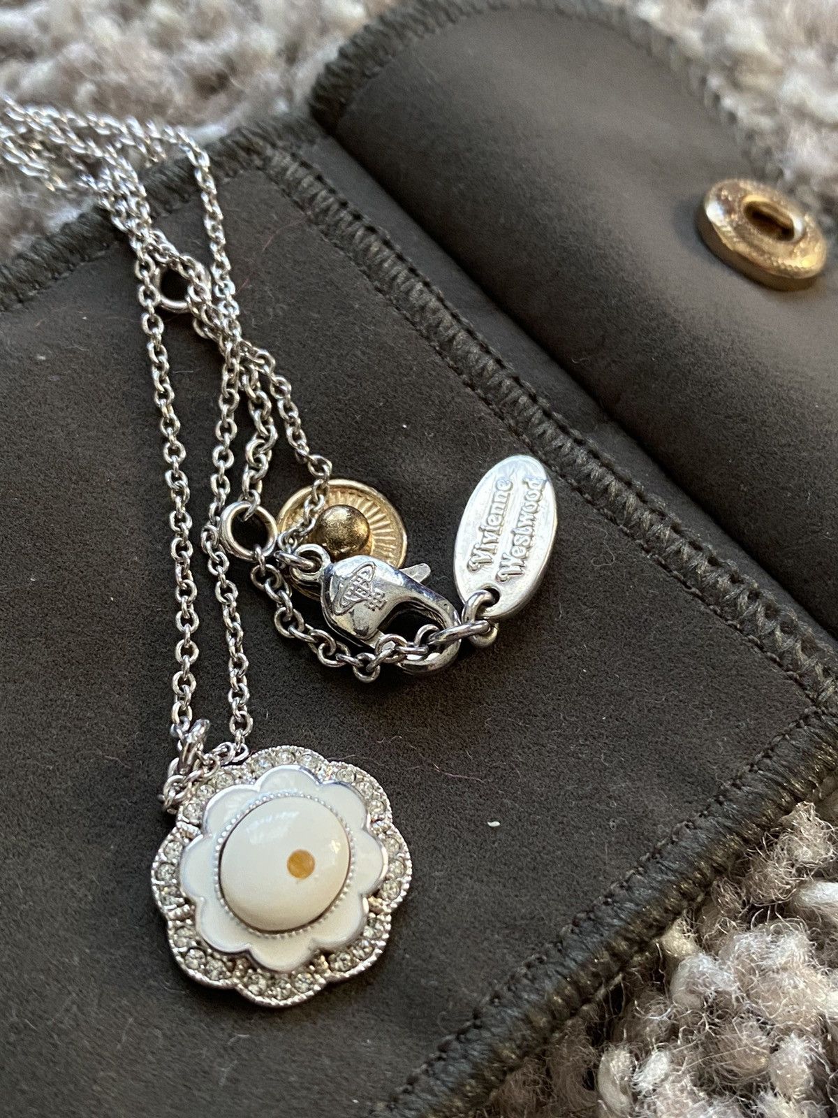 Vivienne Westwood Encrusted Evil Eye Necklace Size ONE SIZE - 8 Thumbnail