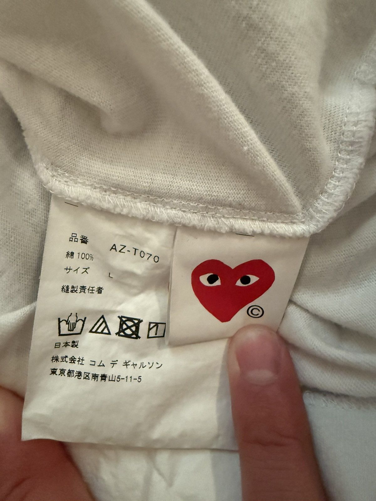 Comme des Garcons PLAY Comme des Garcons PLAY T shirt Size US L / EU 52-54 / 3 - 3 Thumbnail