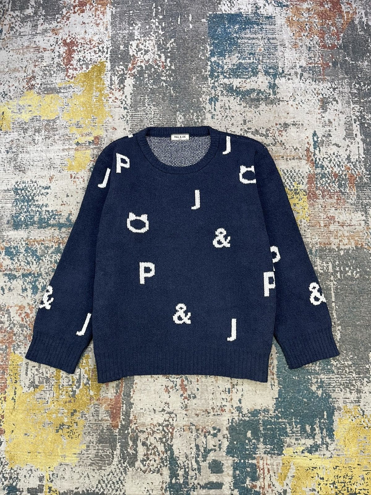 Paul & Joe Paul & Joe Overprint Thick Knit Sweater Pull Over Size US L / EU 52-54 / 3 - 10 Thumbnail