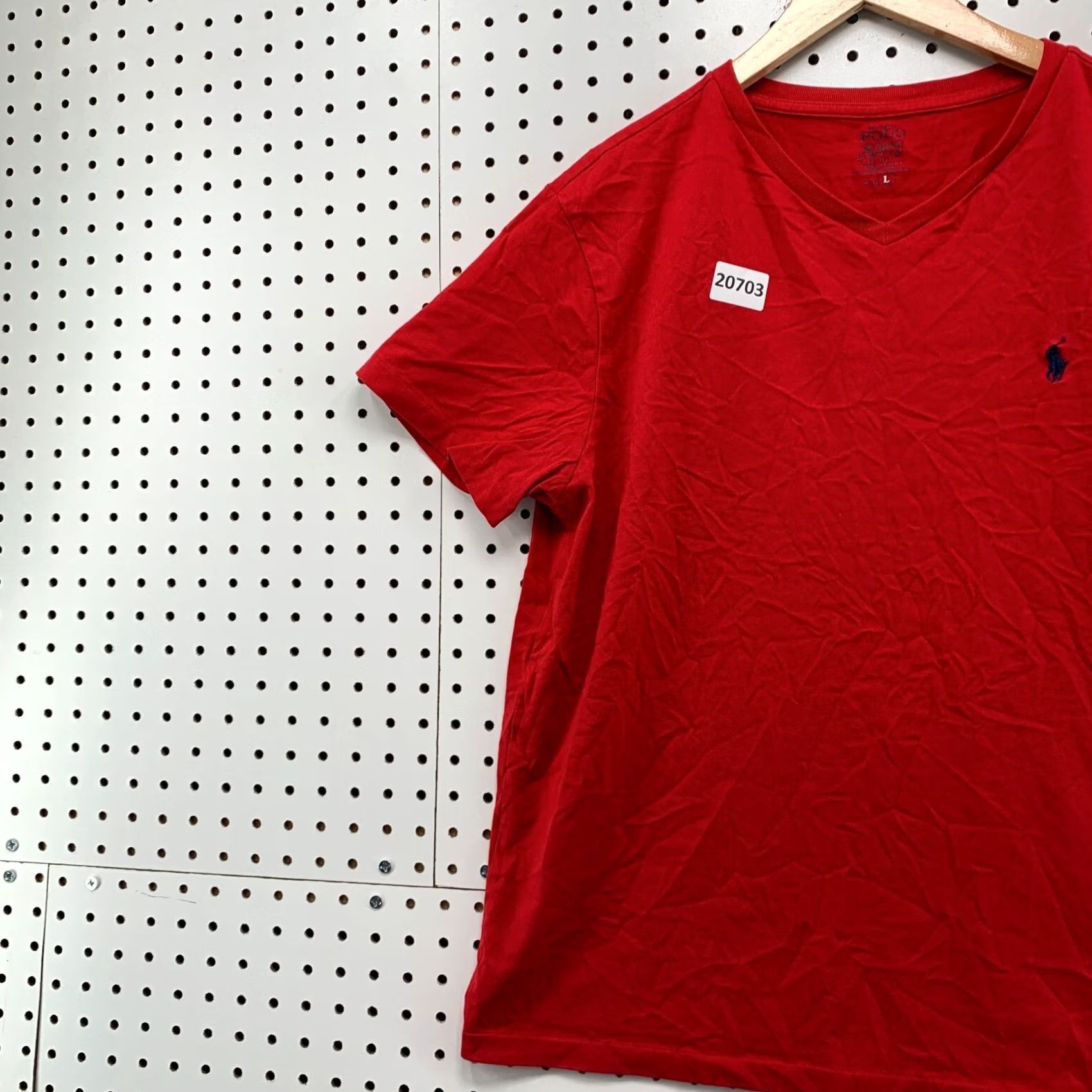 Polo Ralph Lauren Polo Ralph Lauren Shirt Mens Large V-Neck Black Red Pony 21x27 - Polo Ralph Lauren Shirt Mens Large V Neck Red Black Pony 21x27 Size US L / EU 52-54 / 3 - 3 Thumbnail
