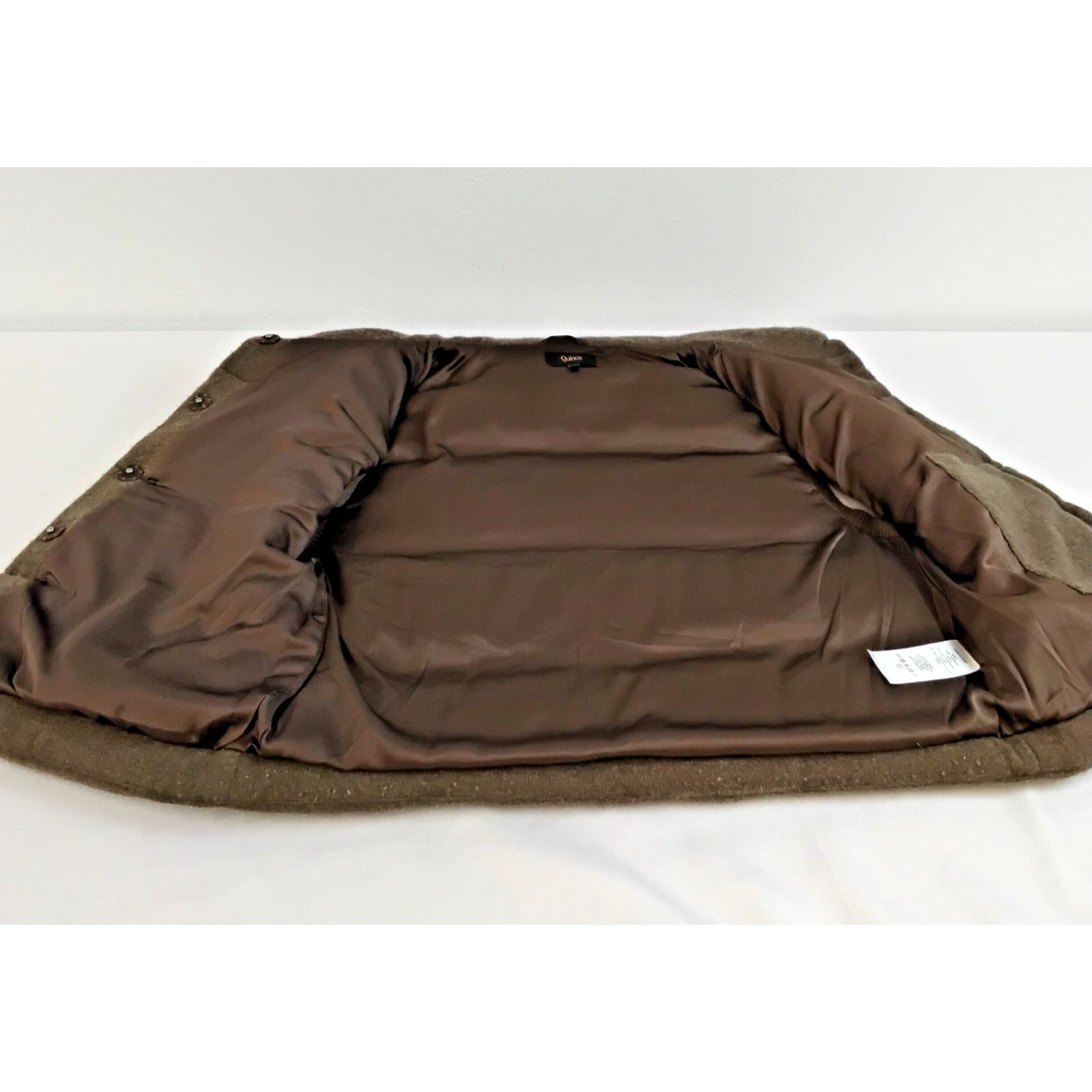 Quince Quince Mongolian Cashmere Puffer Vest Women M Brown Pilling Size M / US 6-8 / IT 42-44 - 6 Thumbnail