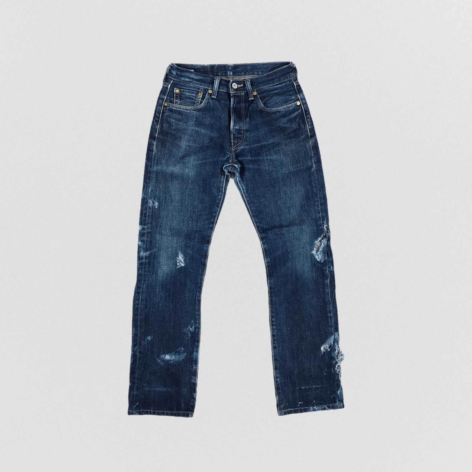 Levi's Vintage Blue Wash Levis 501 Jeans-JM2809 Size US 29 - 1 Thumbnail