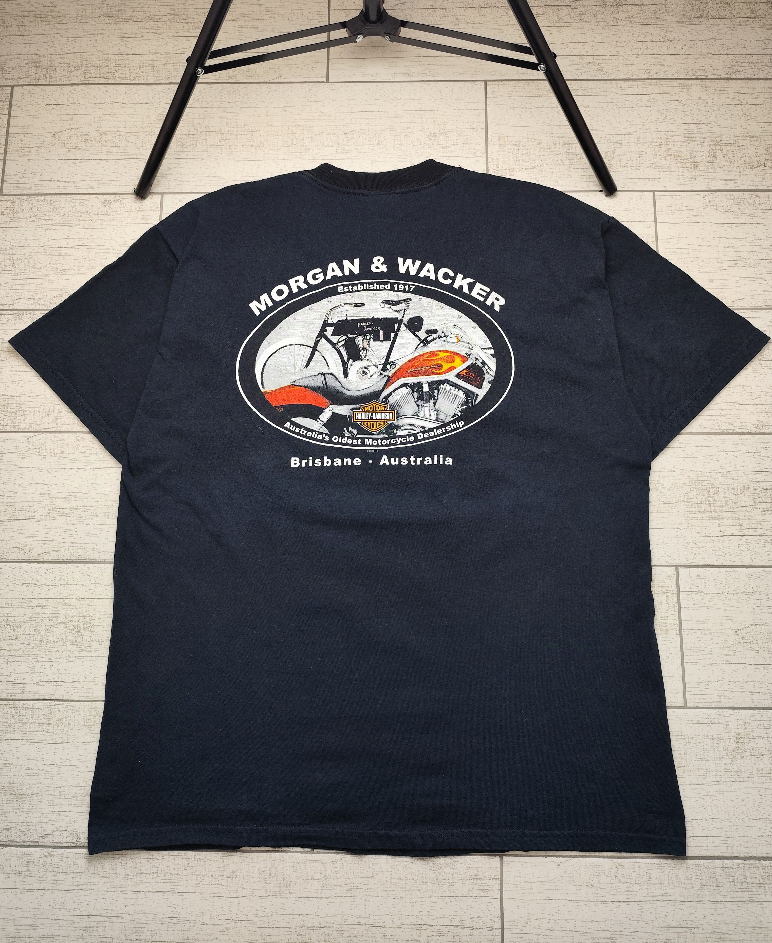 Harley Davidson × Vintage Vintage streetwear racing Harley Davidson T Shirt Size US XL / EU 56 / 4 - 5 Thumbnail